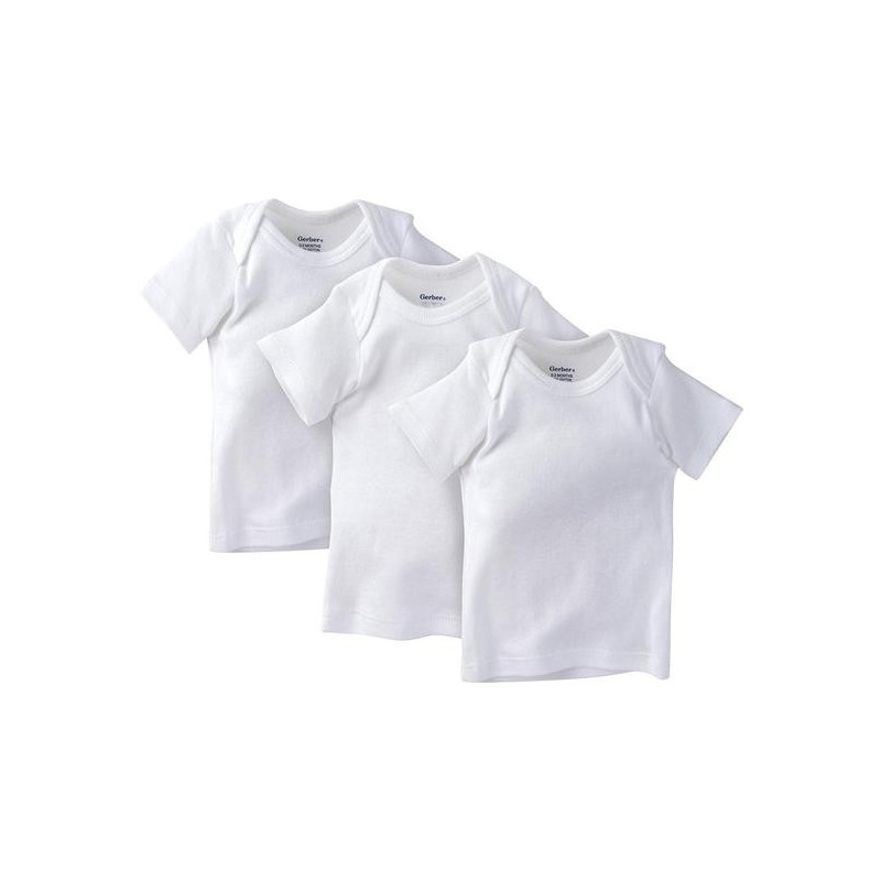 Gerber Set De 3 Camisetas Blancas