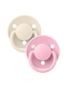 Chupetes Bibs De Lux Ivory Baby Pink